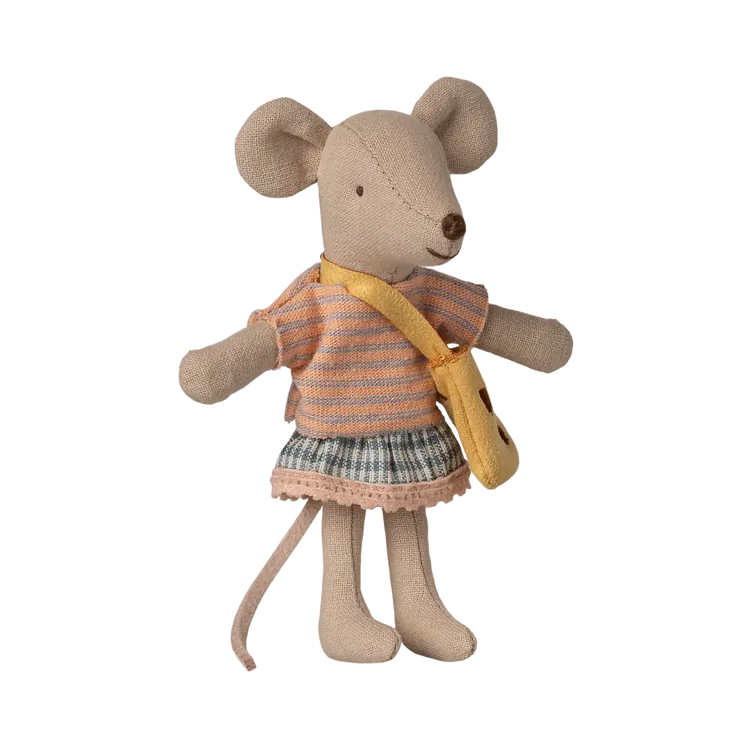 Maileg Kleine Schwester Maus mit Tasche
