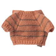 Gestrickter Pullover für Welpe Koralle