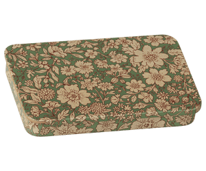 Maileg Metallbox mit Schiebedeckel, Motiv Blossom in Blau