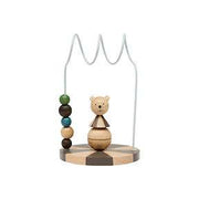 Circus Bear Abacus Nature/Dusty Blue