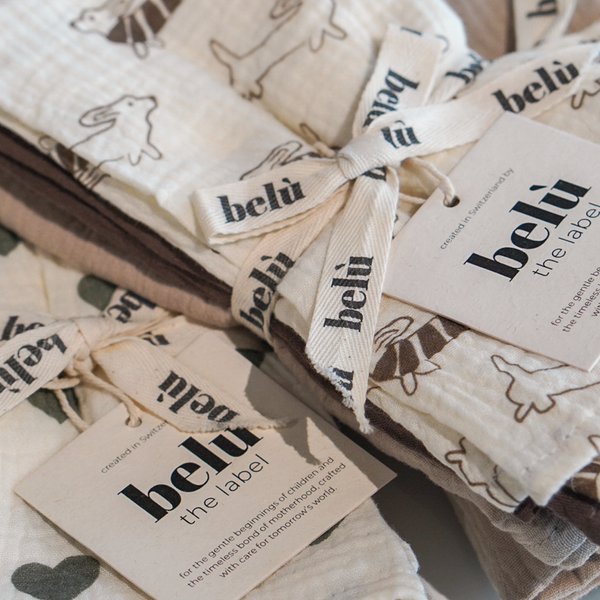 3-Pack Musselin-Mulltücher Green Heart