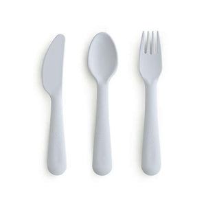 Mushie Kinderbesteck-Set Twilight Cloud aus BPA-freiem Polypropylen