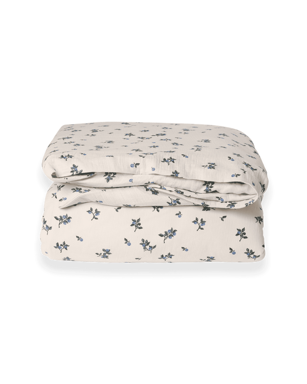 Garbo&Friends Musselin Bettdeckenbezug Blueberry aus Bio-Baumwolle
