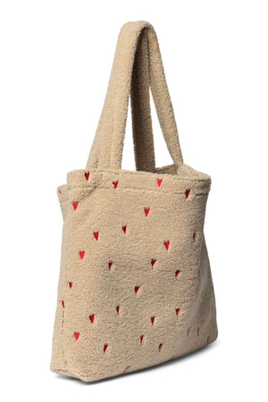 Innenfächer der Ecru Teddy Hearts Mom Bag von Studio Noos