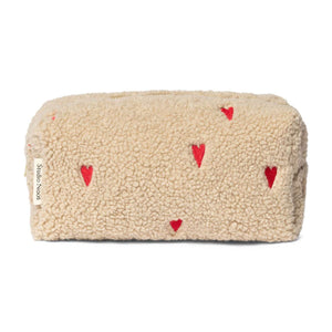 Cremefarbenes Teddy-Etui von Studio Noos, 9 × 24 × 9 cm
