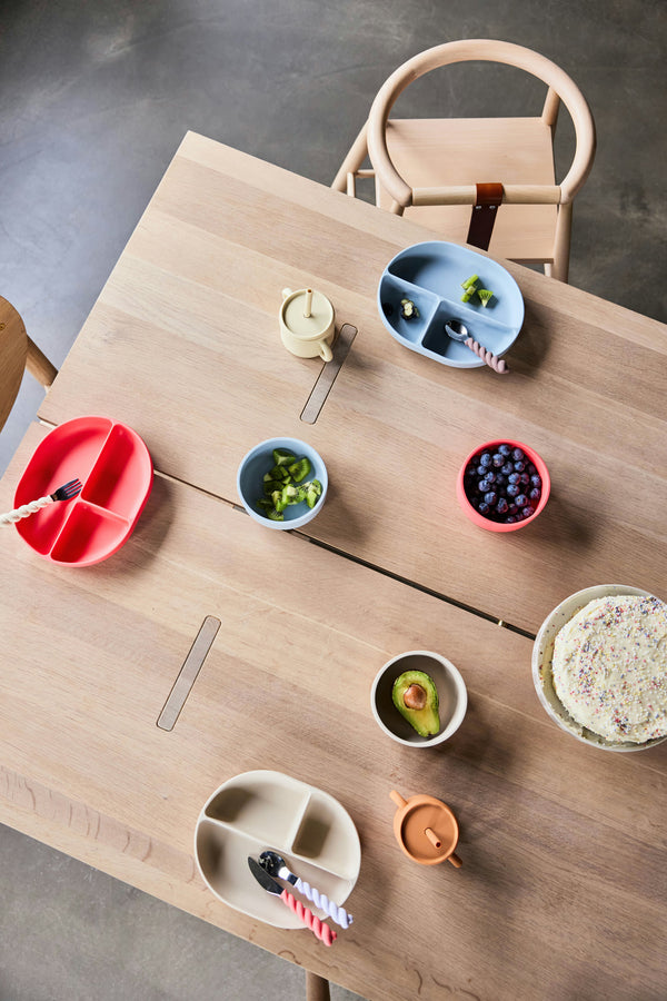 Kinderteller mit Saugnapf Beige