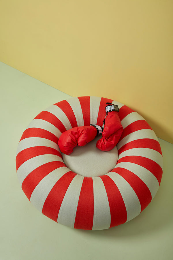 Float Hocker Klein Rot/Mint