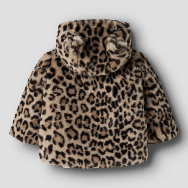 Veste teddy Mila Léopard Humus