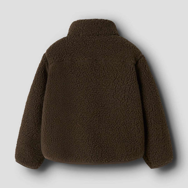 Veste teddy Nalo Dark Earth