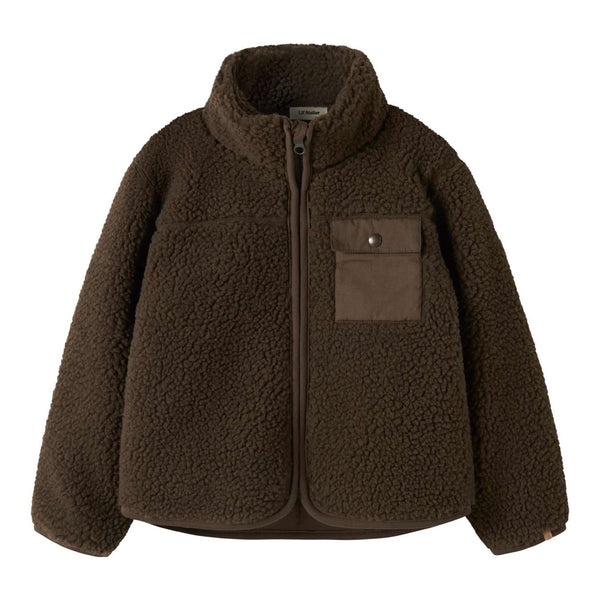 Veste teddy Nalo Dark Earth