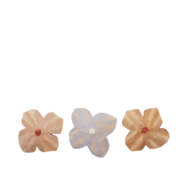 3-er Set Poesie handgeschnitzte Magnete