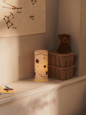 ferm LIVING Tischlampe Skye Natural/Bronze – Detail