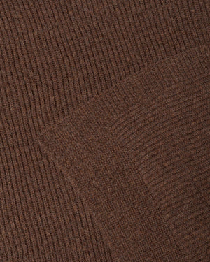Babydecke Gaston von Hvid in Dark Brown, Merino-Lammwolle im Detail