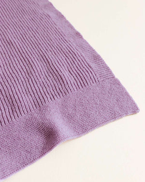 Hvid Decke Gaston Lavender, Strickmuster im Detail