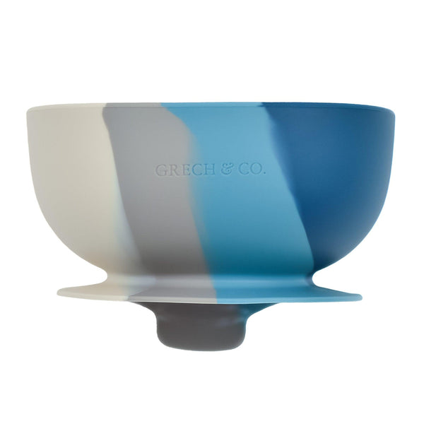 Silicone Bowl with Suction Cup Desert Teal Ombre