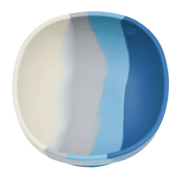Silicone Bowl with Suction Cup Desert Teal Ombre