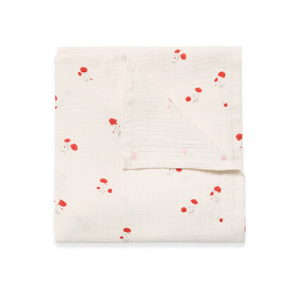Musselin-Swaddle Poppy