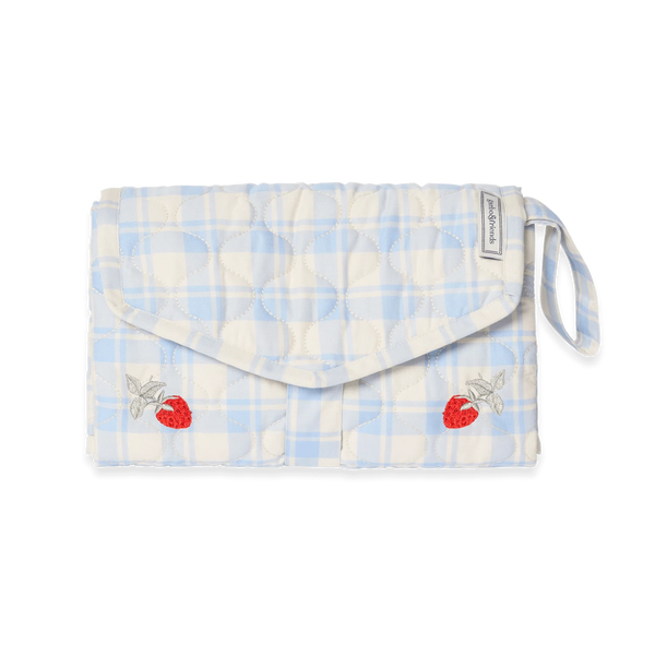 Wickelunterlage To Go Plaid Sky Blue