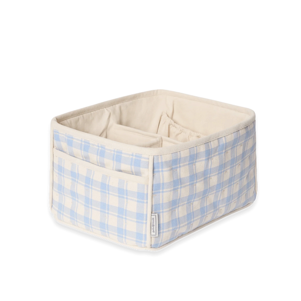 Windelkorb Plaid Sky Blue