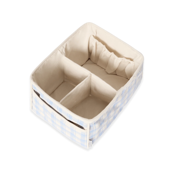 Windelkorb Plaid Sky Blue