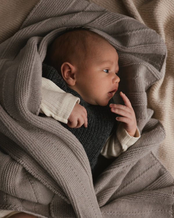 Babydecke Holly Pebble