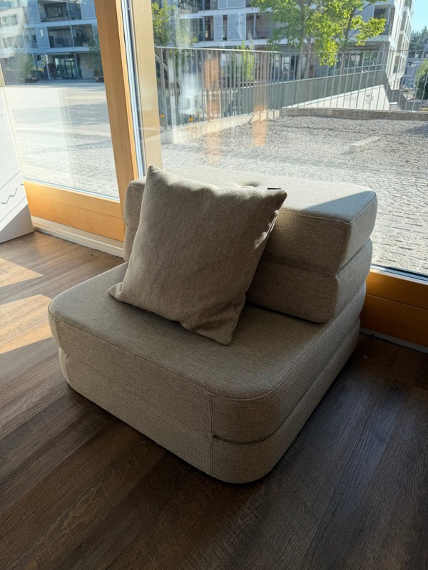 Ausstellung: KK Faltbares Spielsofa Single Soft - Beige w. Sand (Kopie)