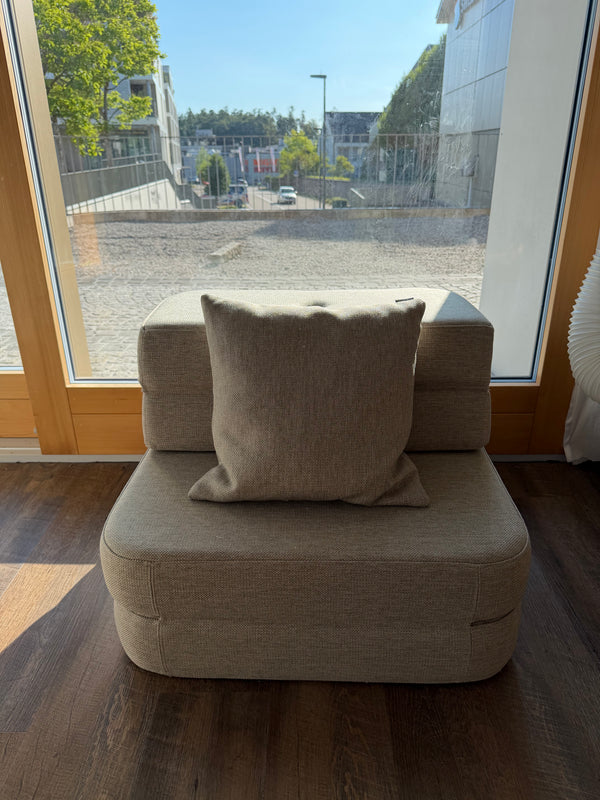 Ausstellung: KK Faltbares Spielsofa Single Soft - Beige w. Sand (Kopie)