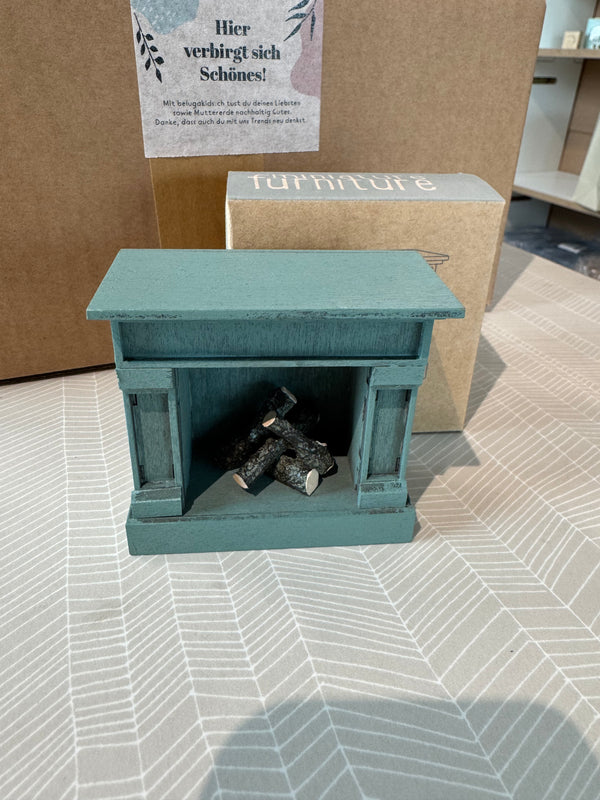 Give a Chance: Fireplace Mouse Blue 