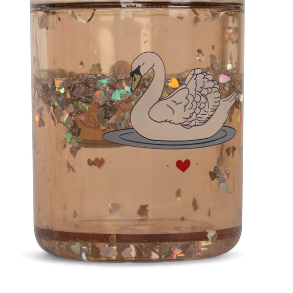 2-Pack Swan Glitter Drinking Cups