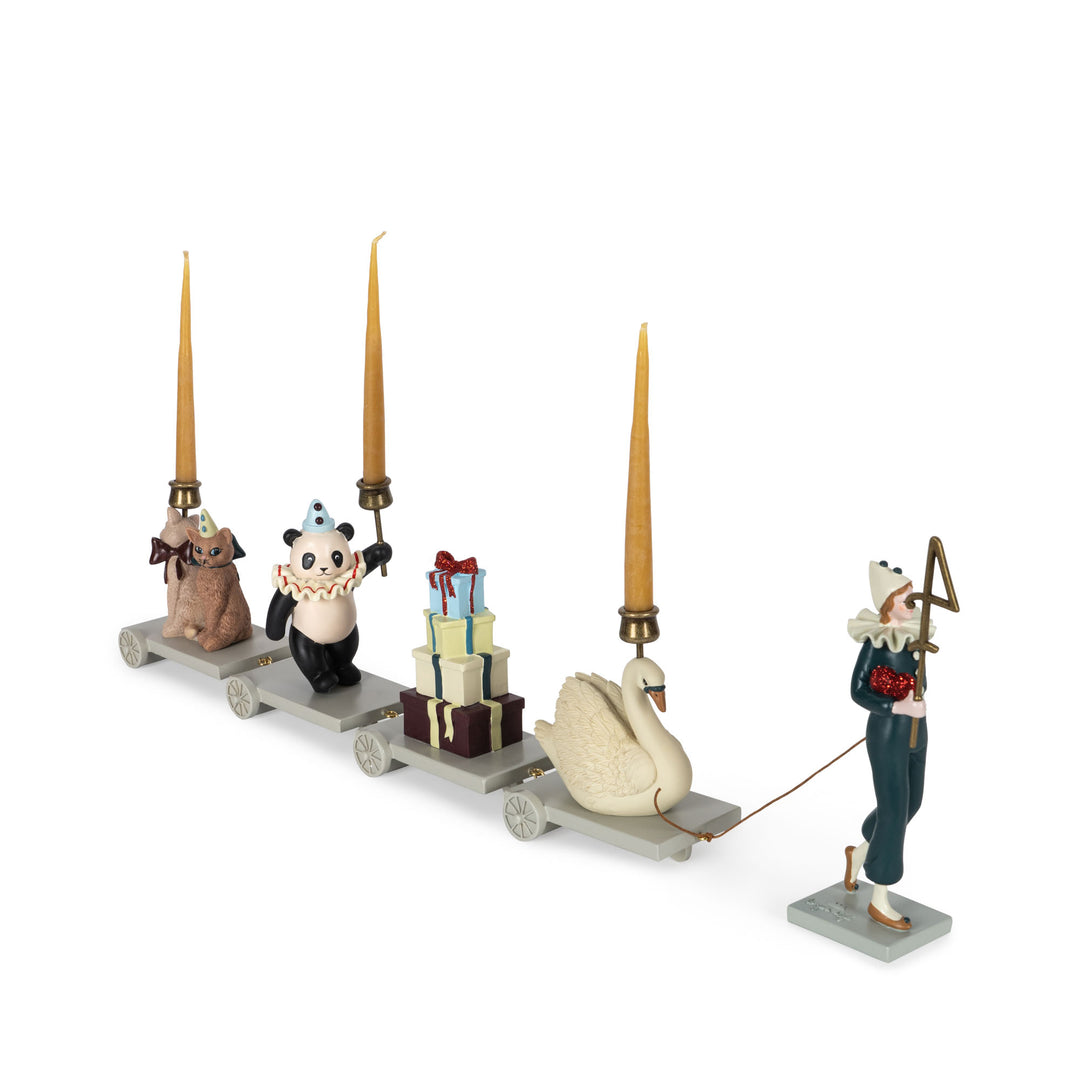 Konges Slojd Birthday Train Set "Clown Coeur" | Geburtstagszug | Beluga Kids