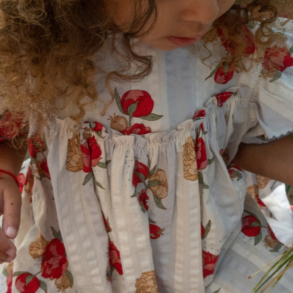 Konges Slojd Kim Kleid Peony Stripe | Kleid | Beluga Kids