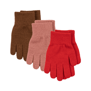 Konges Slojd Filla Handschuhe Rose/Pecan/Scarlet | Handschuhe | Beluga Kids