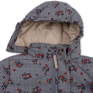 Konges Sløjd Nutti Daunenjacke Blossom Check – Verschluss