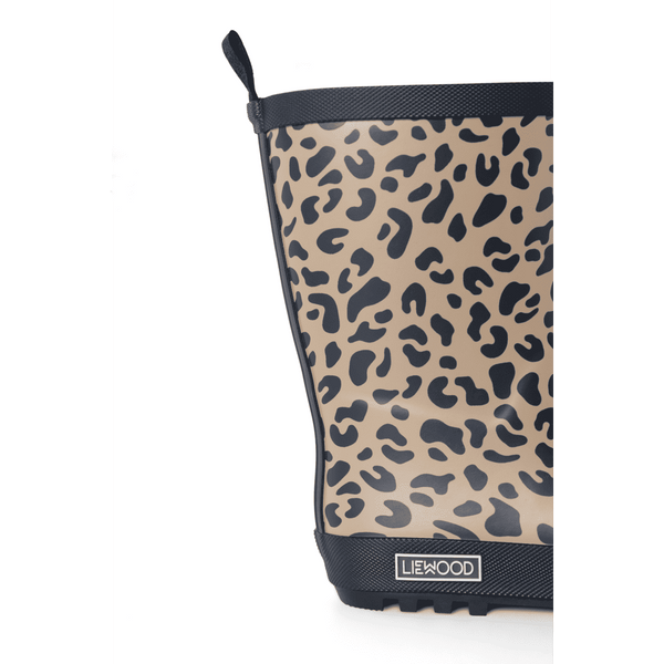 Liewood Mason Thermo-Regenstiefel Mega Leo Oat Mix – Paar von oben
