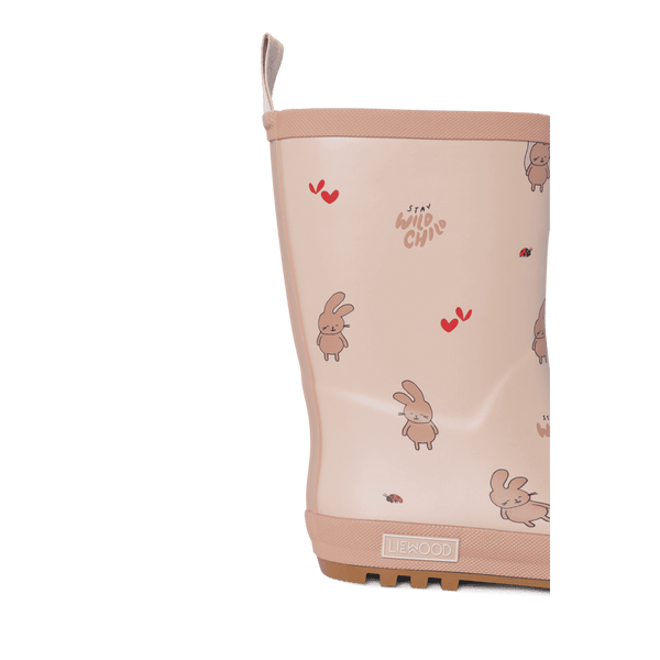 Liewood Mason Thermo-Regenstiefel Wild Child Rosey – Paar von oben