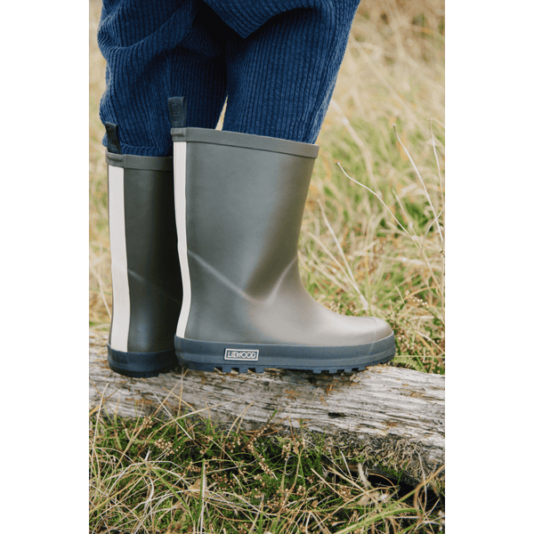 Liewood Mason Thermo-Regenstiefel Hunter Green – Paar von oben