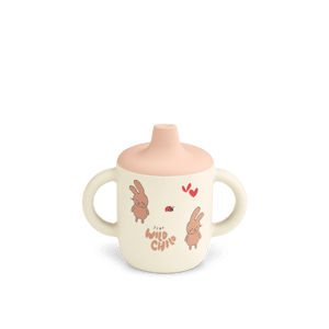 Liewood Trinklernbecher Neil Wild Child Rosey aus Silikon, 150 ml