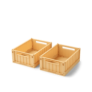 2-Pack Storage Box Weston "S" Lemon Yellow