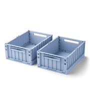 Boîte de rangement Weston « M » Lavande poudrée (lot de 2)