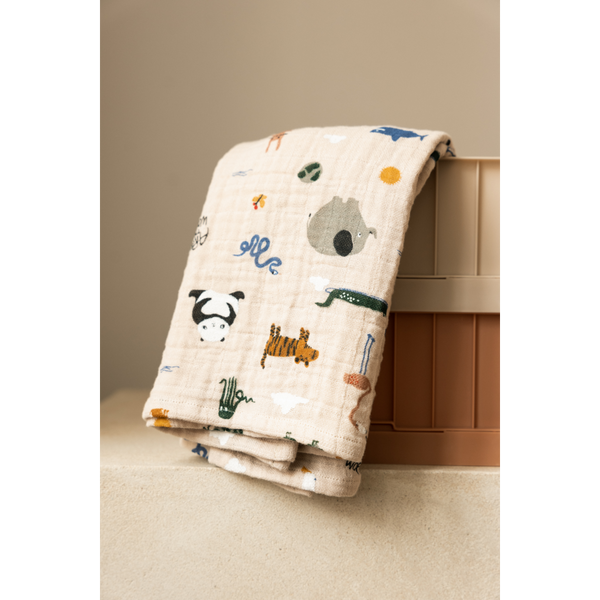 2-Pack Mulltücher Around the world