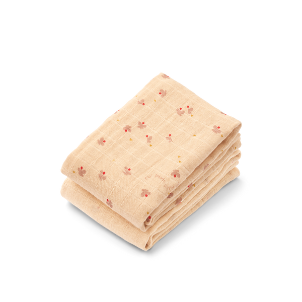 2-Pack Muslin Cloths Mini Butterfly / Apple Blossom Mix