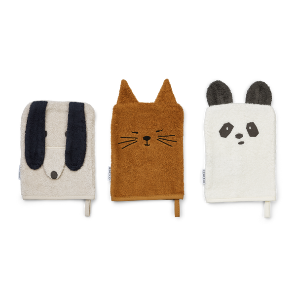 3-Pack Bath Gloves Sylvester Animal Mix