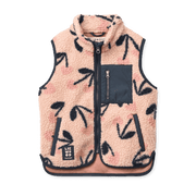 Vada Pile Gilet Cœur Cerise Mega