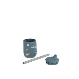 Liewood Ellis Becher mit abnehmbarem Deckel und Strohhalm, 230 ml
