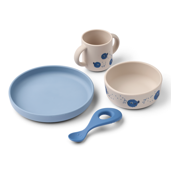 Vivi Geschirr-Set Pufferfish / Sandy
