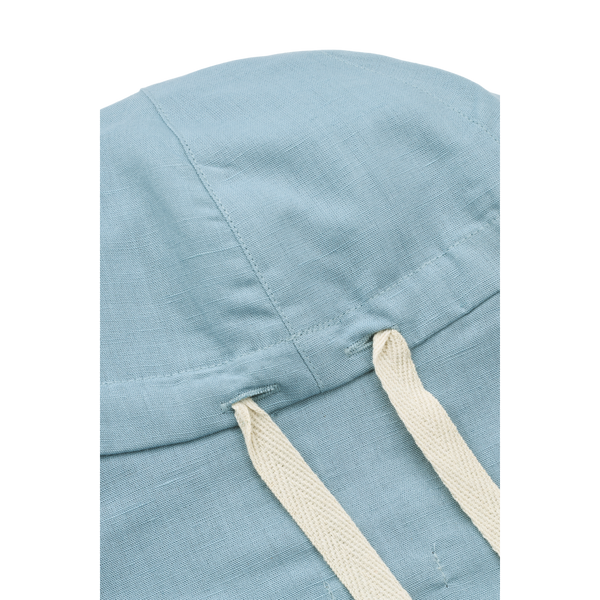 Gorm Leinen-Sonnenhut mit Ohren Beach Blue