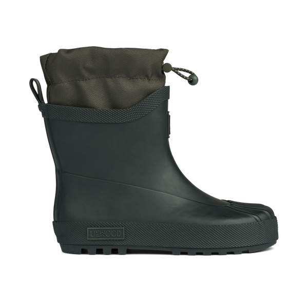 Isaac Technical Rain Boots Black Army Brown 