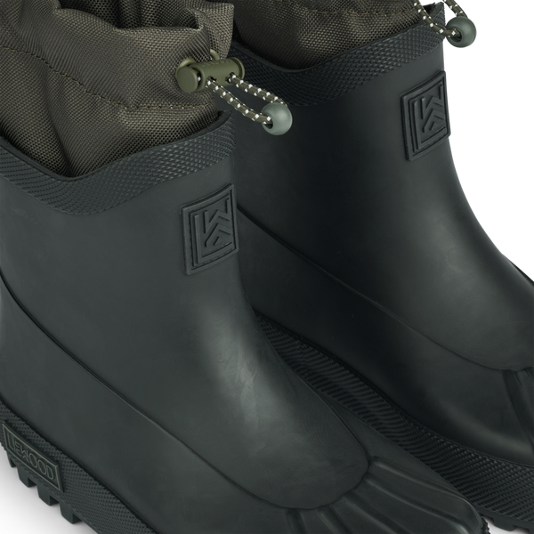 Isaac Technical Rain Boots Black Army Brown 