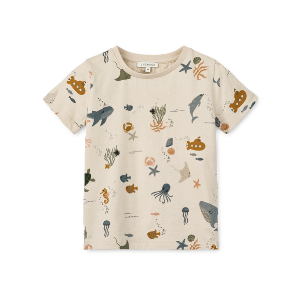 Liewood Apia T-Shirt Sea Creatures Sandy | Badeanzug | Beluga Kids