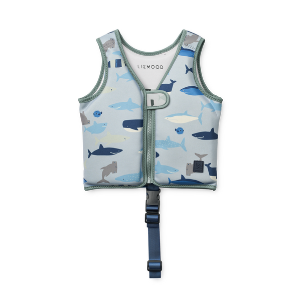 Dove Swim Vest Shark / Dove Blue